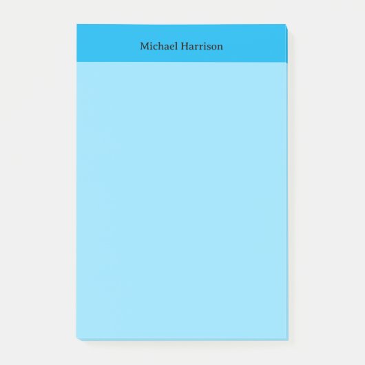 Post-it® Professionnel minimaliste bleu classique (Devant)