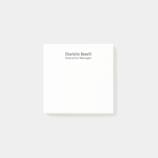 Post-it® Professionnel Minimaliste Moderne Simple (Devant)
