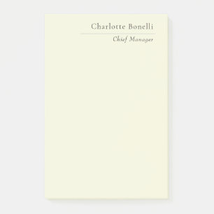 Post-it® Professionnel Minimaliste Moderne Simple Couleur B