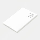 Post-it® Professionnel Noir Blanc Plain Architecte Épais (Incliné)