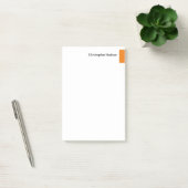 Post-it® Professionnel Orange Blanc Simple Plat Créatif (Bureau)
