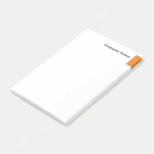 Post-it® Professionnel Orange Blanc Simple Plat Créatif (Incliné)
