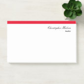 Post-it® Professionnel Simple Immobilier simple Rouge Blanc (Bureau)