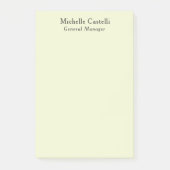 Post-it® Professionnel Unique Classique Simple (Devant)