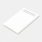 Post-it® Professionnel Unique Classique Simple Noir & Blanc (Incliné)