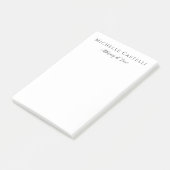 Post-it® Professionnel Unique Classique Simple Noir & Blanc (Incliné)