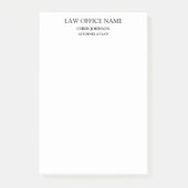 Post-it® Profil d'affaires du procureur noir blanc (Devant)