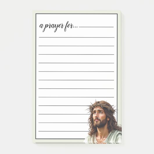Post-it® Profil de Jésus Couronne d'épines Chambre de prièr (Devant)