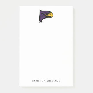 Post-it® Profil de la mascotte Hawk du Hunter College