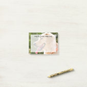 Post-it® Profil d'extraction d'or avec une langue sortie (Sur un bureau)