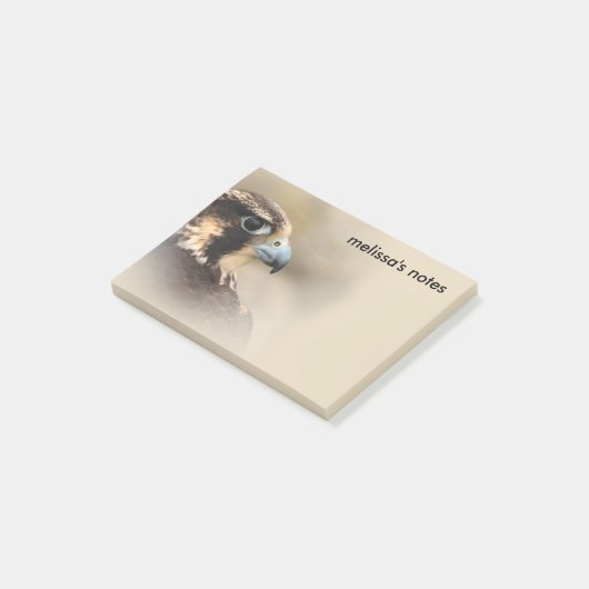 Post-it® Profil d'un faucon pèlerin (Incliné)