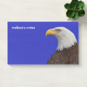 Post-it® Profil étonnant d'un aigle à tête blanche adulte (Bureau)