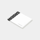 Post-it® Profil sous convention astérisque noir et blanc (Incliné)