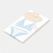 Post-it® Profitez du soleil - maillot de bain bleu (Incliné)