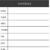Post-it® Programmation hebdomadaire Tracker Publier les not