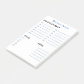 Post-it® Programme quotidien et horaire (Incliné)