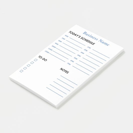 Post-it® Programme quotidien et horaire (Incliné)