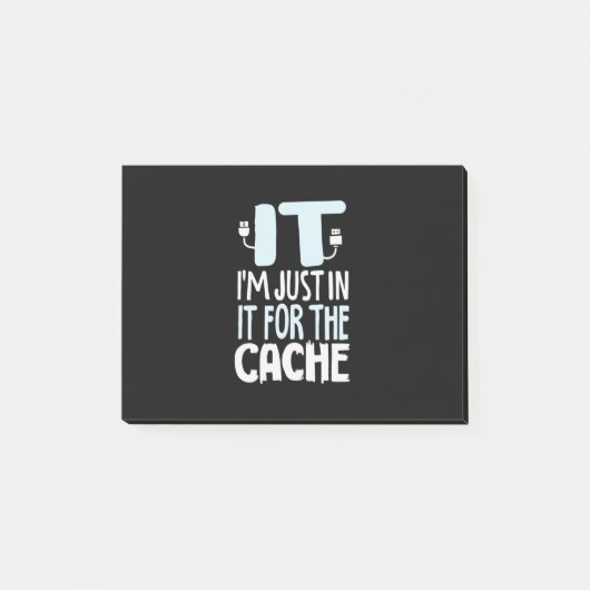 Post-it® Programmeur juste dans l'informatique pour le cach (Devant)