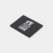 Post-it® Programmeur juste dans l'informatique pour le cach (Incliné)