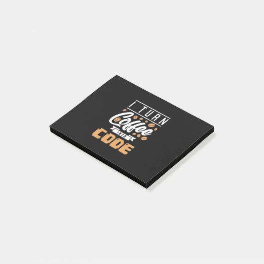 Post-it® Programmeur Transformez Le Café En Code (Incliné)