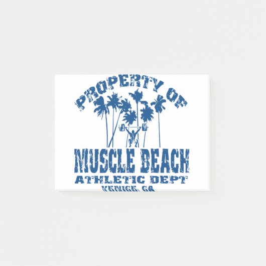 Post-it® Propriété de la plage musculaire (Devant)