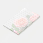Post-it® Protection de notes rose de post-it des roses 4x6 (Incliné)