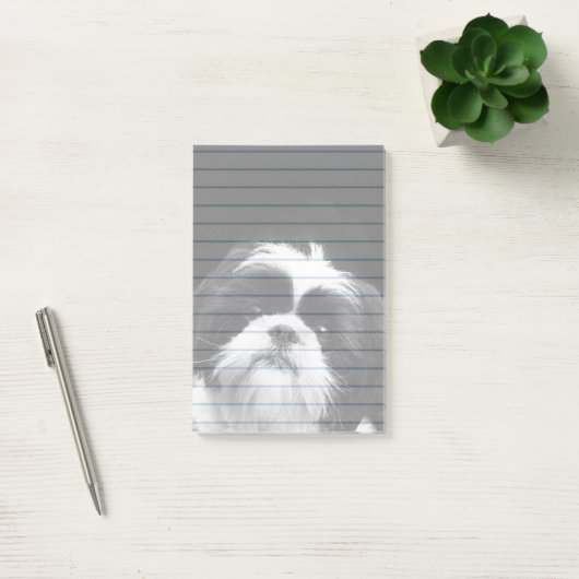 Post-it® Protection des notes de post-it de chien de Shih (Bureau)