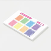 Post-it® Protection hebdomadaire multicolore de (Incliné)