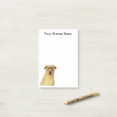 Post-it® Protection personnalisée de Chiot--Note (Sur un bureau)