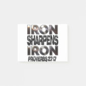 Post-it® Proverbes 27-17 Iron sharpens Fer (Devant)