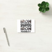 Post-it® Proverbes 27-17 Iron sharpens Fer (Bureau)
