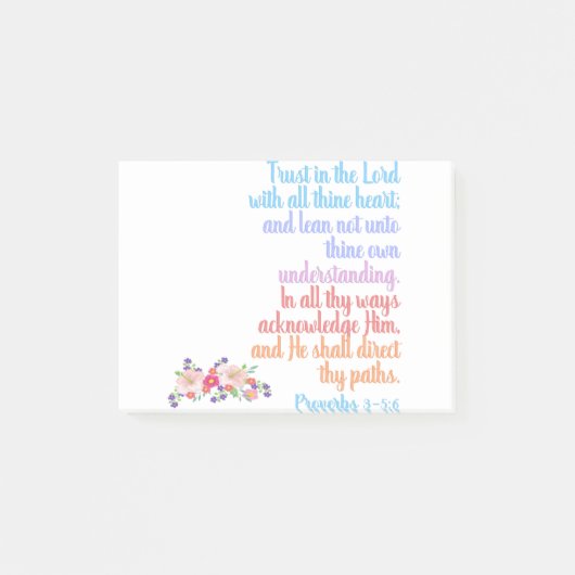 Post-it® Proverbes Bible Verse (Devant)