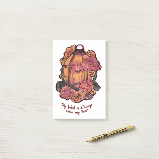 Post-it® Psalm 119:105 (Sur un bureau)