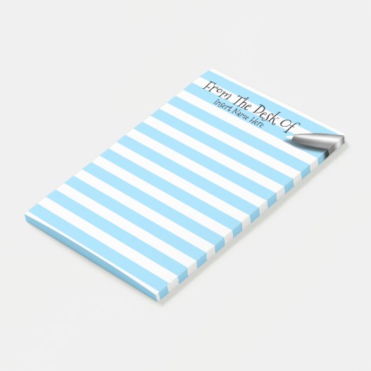 Post-it® Pseudonyme de bureau de professeurs rayé (Incliné)