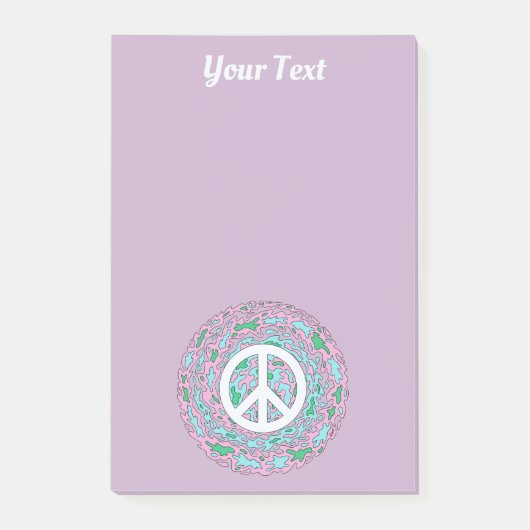 Post-it® Psychedelic Peace Post-it Notes (Devant)