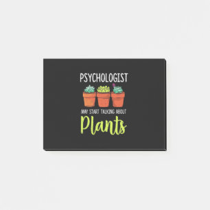 Post-it® Psychologue peut commencer à parler de plantes