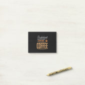 Post-it® Psychologue Scolaire Ajoute Juste Du Café (Sur un bureau)