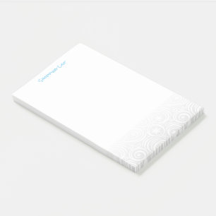 Post-it® Publier la liste d'achat Pad Swirls d'hiver