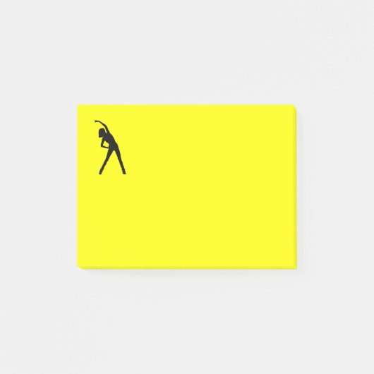 Post-it® Publier la note avec la dame étirée (Devant)