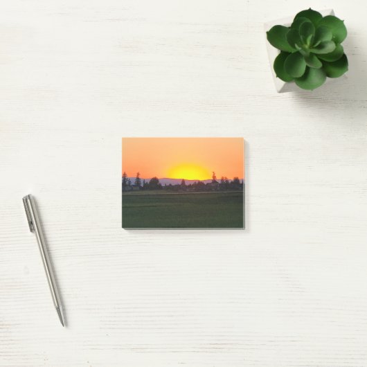 Post-it® Publier le coucher du soleil It Note Pad (Bureau)