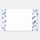 Post-it® Publier Note Pad Shopping Papillons bleus (Devant)