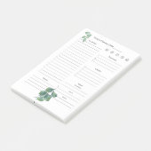 Post-it® Publier Notes 4"x6" Buts quotidiens, Planification (Incliné)