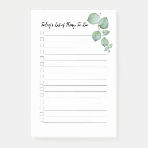 Post-it® Publier Notes Liste des choses à faire 4"x6" Vigne
