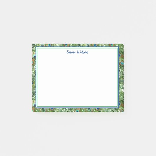 Post-it® Publier Notes-Peacock Feathers (Devant)