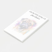 Post-it® Pug Lover Monogrammed Dog (Incliné)