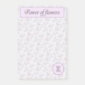 Post-it® Puissance des fleurs (A-Z) Collection Monogramme I (Devant)