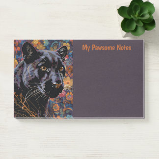 Post-it® Puma Noir Chat Boho My Pawsome Personnel