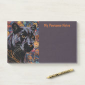 Post-it® Puma Noir Chat Boho My Pawsome Personnel (Sur un bureau)