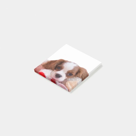 Post-it® Puppy Cavalier King Charles Spaniel Post It Notes (Incliné)
