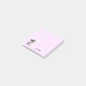 Post-it® Purple Bunny Heart Post il note (Incliné)